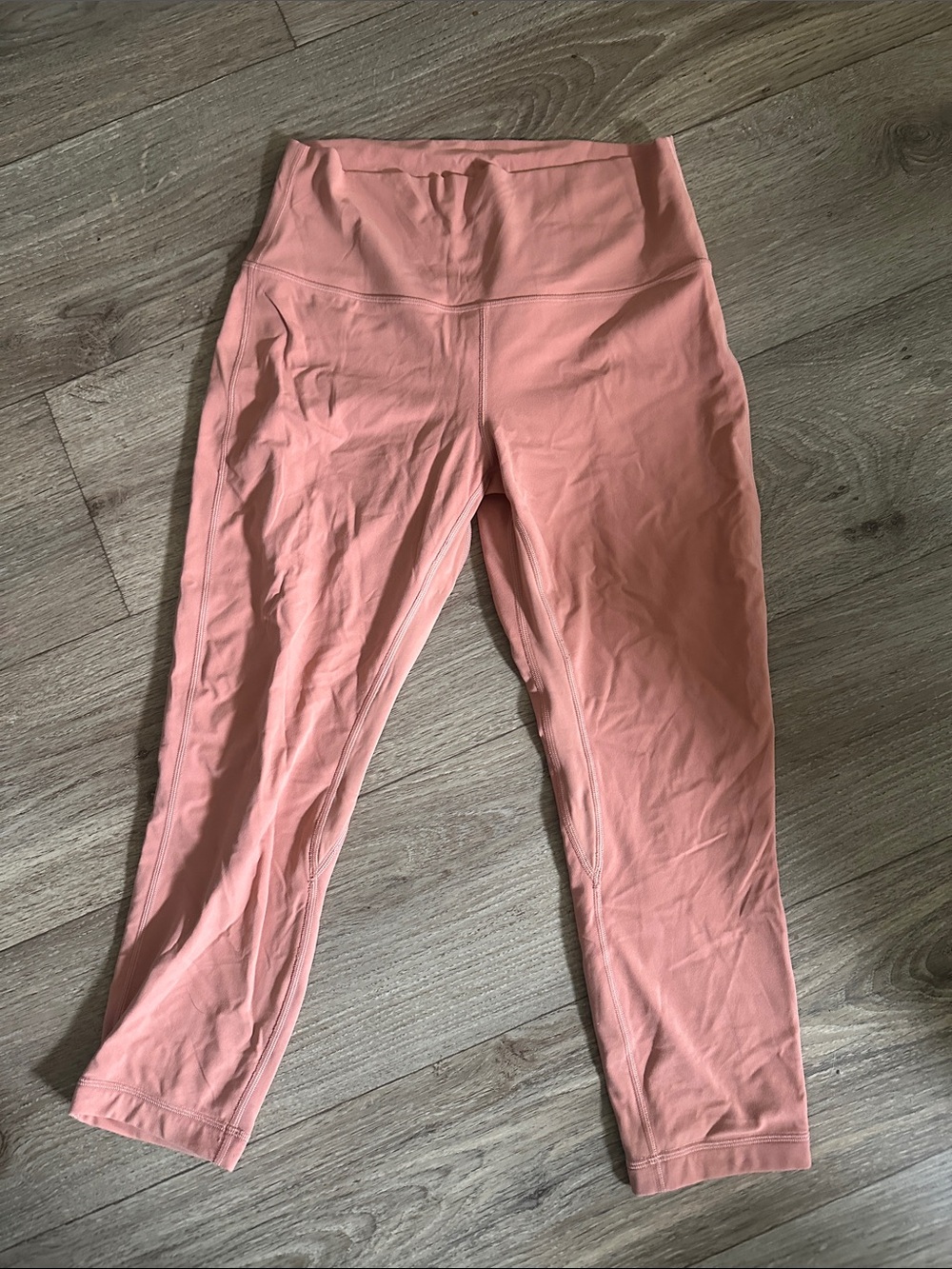 lululemon athletica Coral Peach High-Waist Capri Leggings